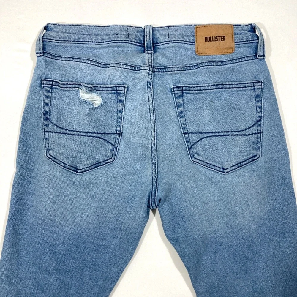 Hollister Vintage Straight Advanced Stretch Distressed Jeans Mens 32x30 Holes